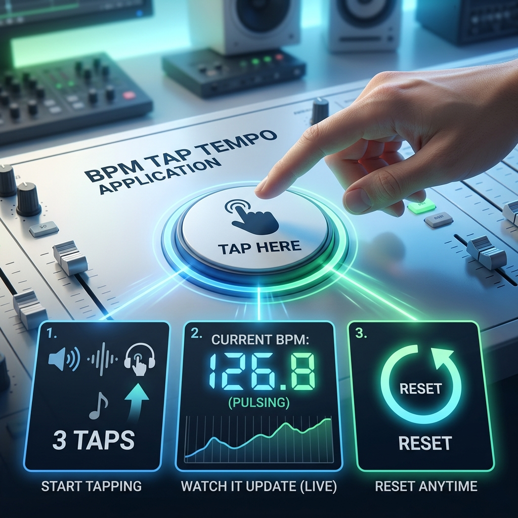 Tap Tempo – Free Online BPM Counter & Rhythm Analyzer 3 How to Use Tap Tempo
